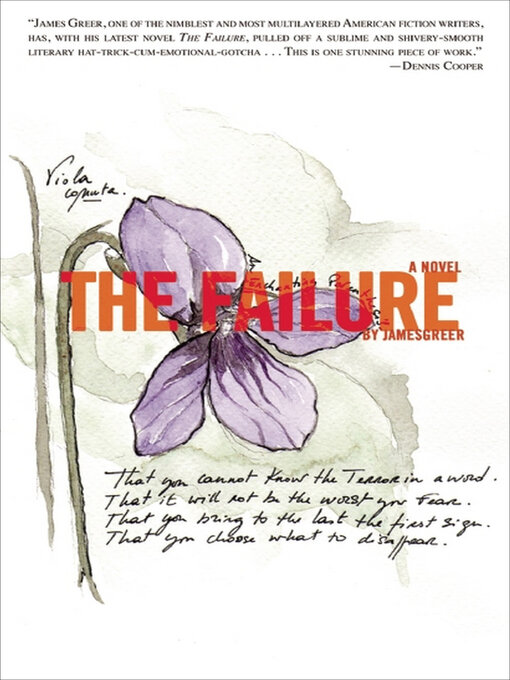 Title details for The Failure by James Greer - Available